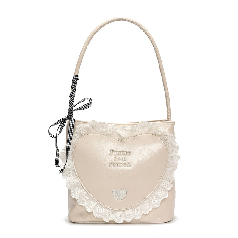 designer Korean Style Simple Casual Women's Bag 2025 New Trend Fashion Underarm Bag Handbag Free shipping Ballet Style Lace shopping bag Bucket B