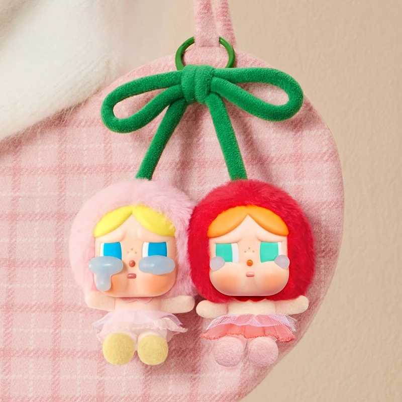 New Genuine Crybaby Love You Cherry Much Series Fashion Hanging Card Cute Plush Doll Pendant Bag Ornament Keychain Fans Gift M250604