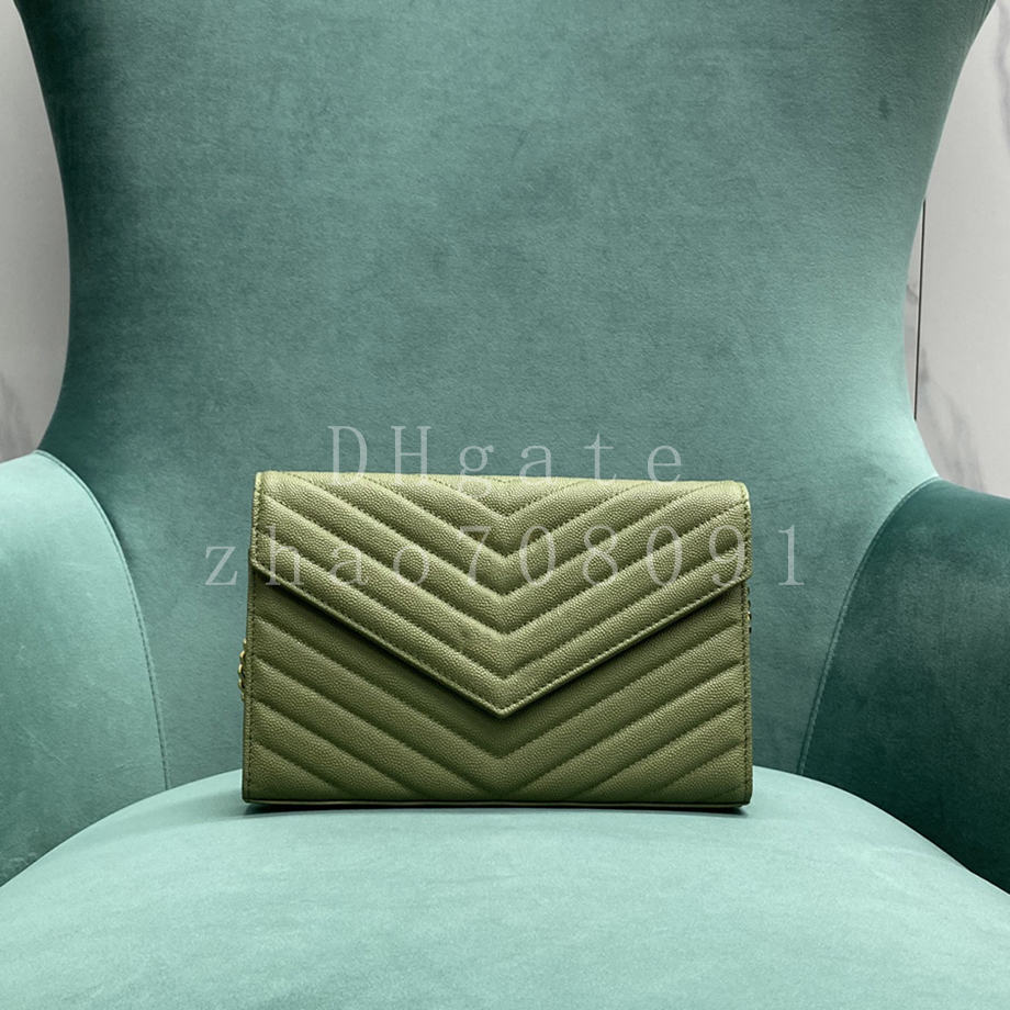 Diamond quality Designer Chain Bag 22.5CM Genuine Leather Shoulder Bag Luxury Crossbody Bag With box B028