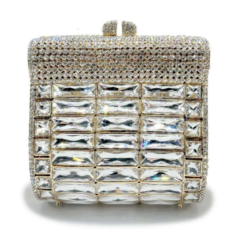 Crystal Glass Women Dress Mini Case Designer Handbags Wedding Bride Clutch Purse Rhinestone Dinner Bag Banquet Clutches