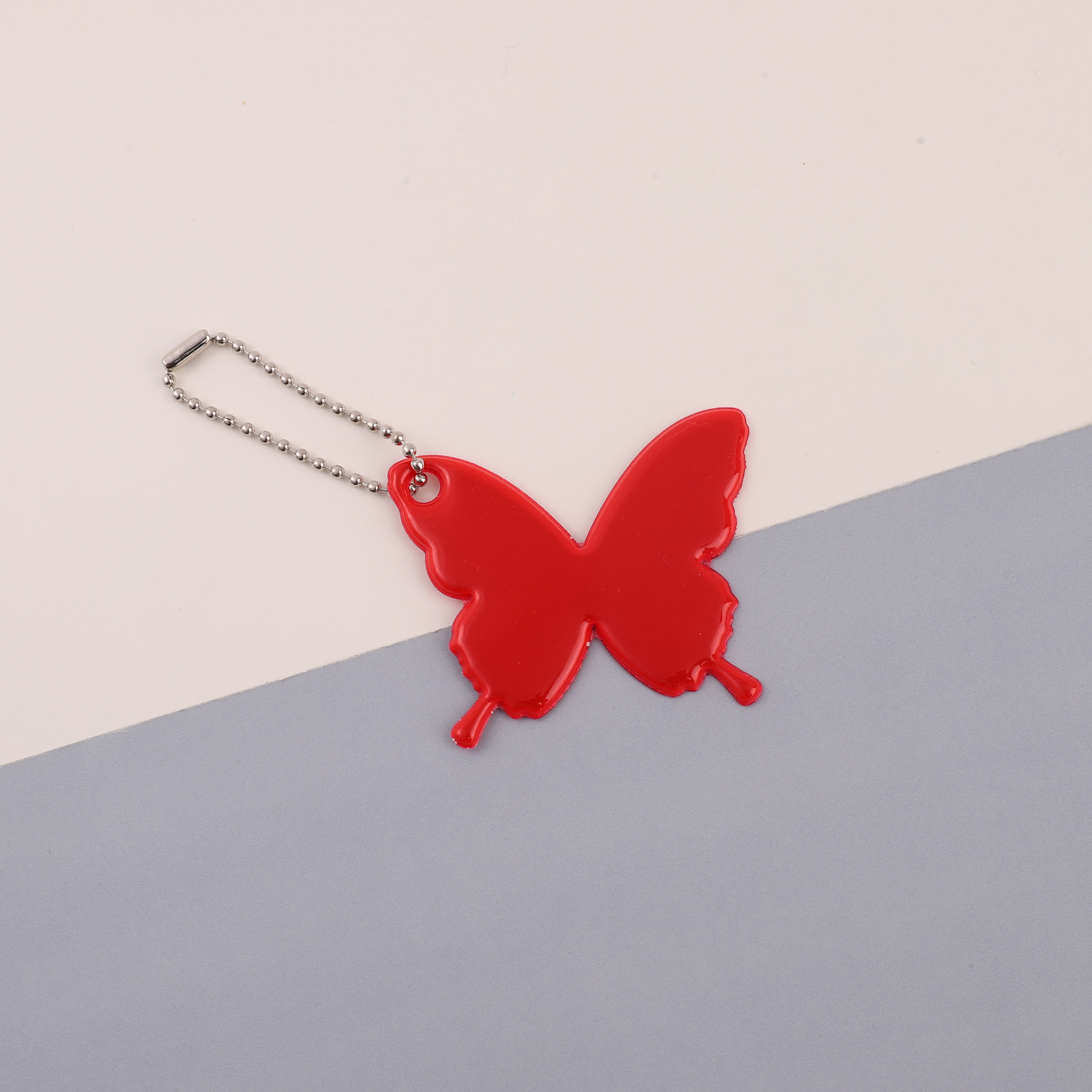 Reflective Butterfly Shape Backpack Pendant Enhancing Evening Visibility - Customizable Bulk Orders Available