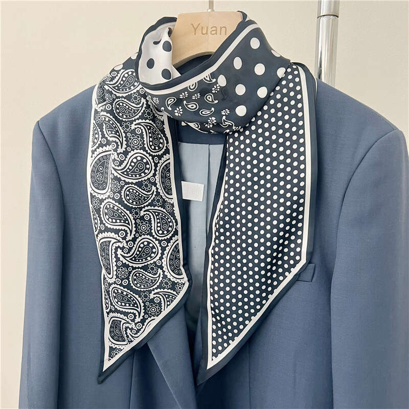 Women's Light Luxe Silk Throat Scarves - Multi-Purpose Summer Ties & Headbands for Casual Chic