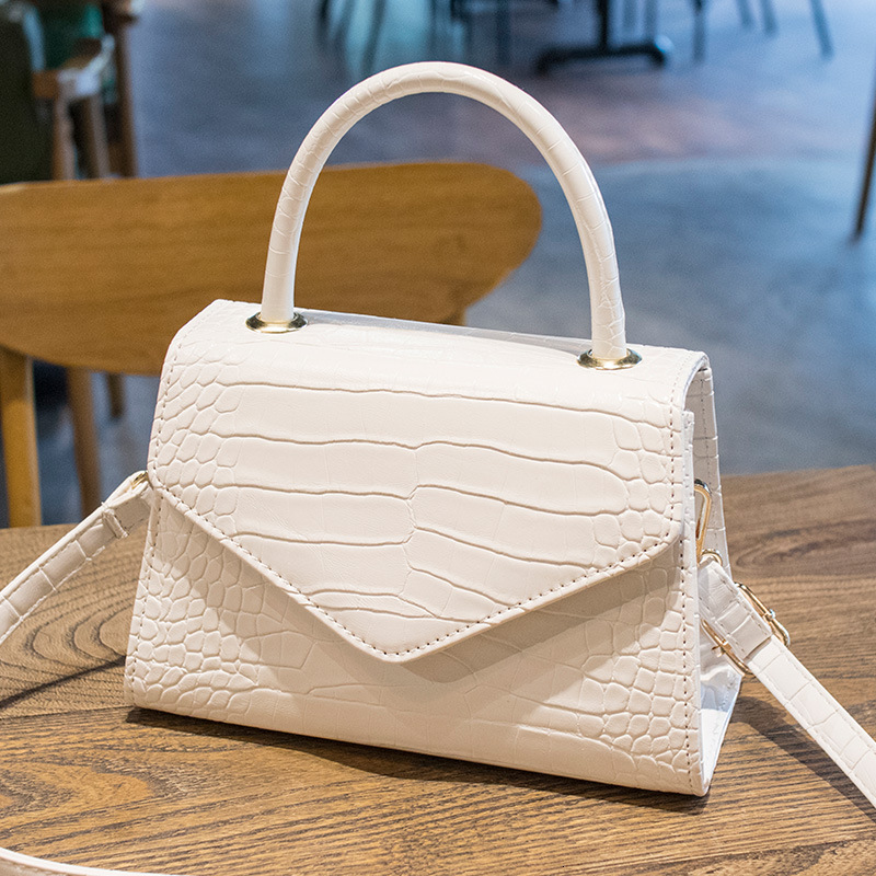 New Style Women's Bag 2025 New Crossbody Bag Handbag Small Square Bag Elegant Versatile Fashion Single Shoulder Crocodile Pattern Bag New Free De