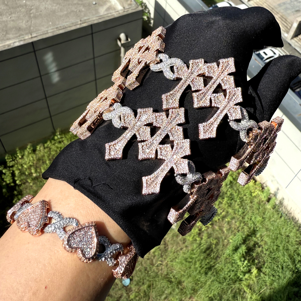 sdzstone 2025 NEW design Vintage Cross Pendant Iced Out Baguette Cubic Zircon Charm Fashion Necklace Hip Hop Jewelry Gifts For Women Men