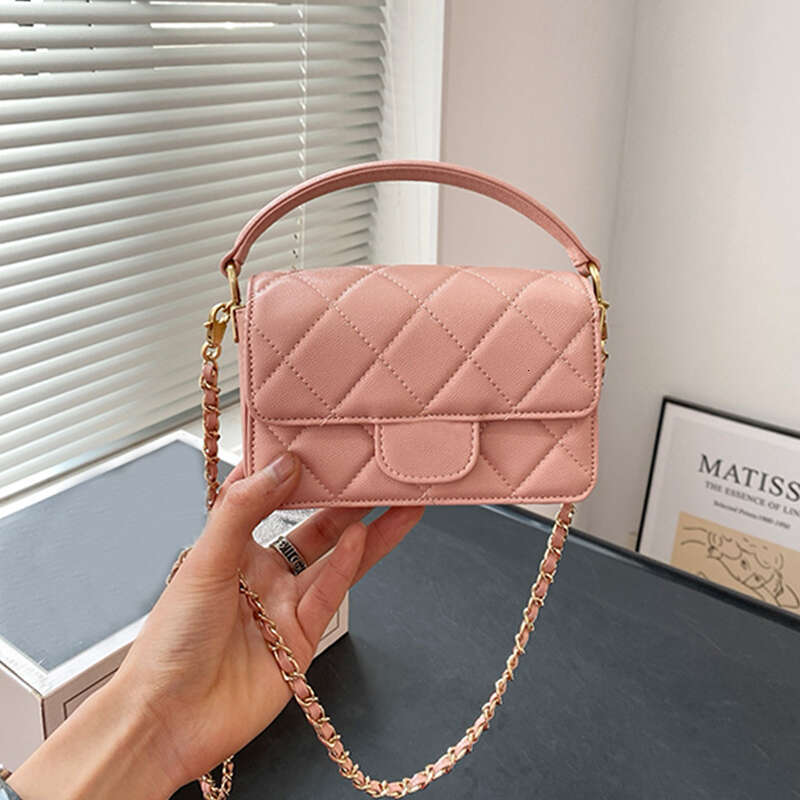 Top designer shoulder bag chain handbag plaid wallet double letter solid buckle caviar pattern women luxury evening bag mini handbag Mouth cap bag