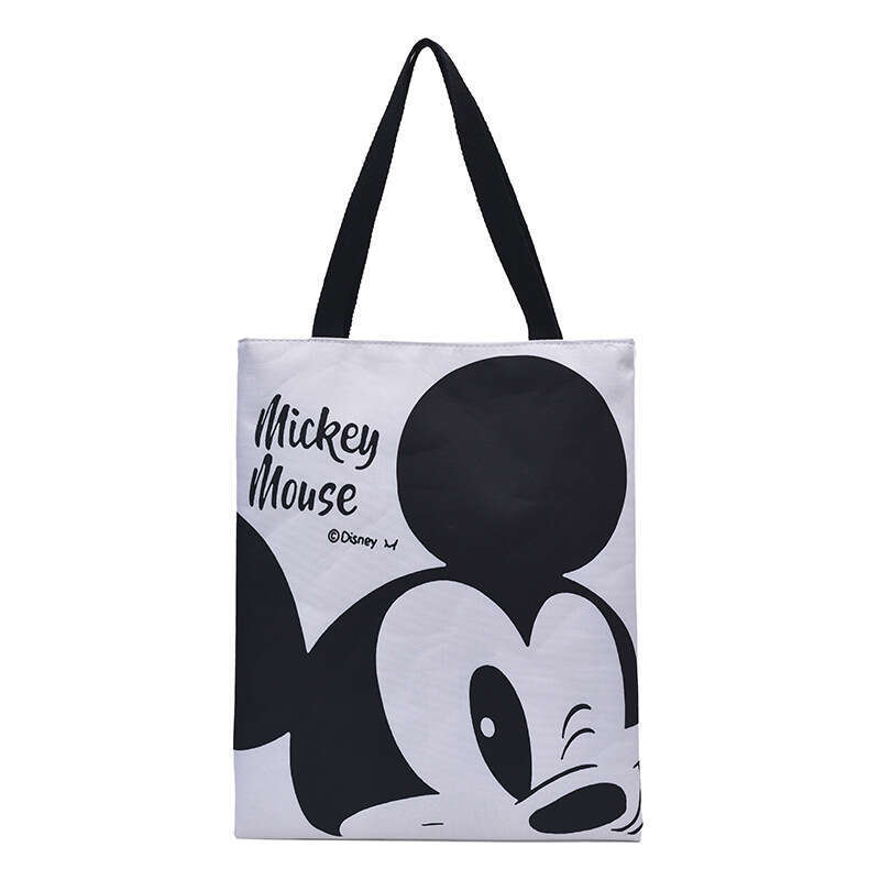 Casual Large Capacity Tote for Women Summer New Cartoon Canvas Travel Commuter Shoulder Bag