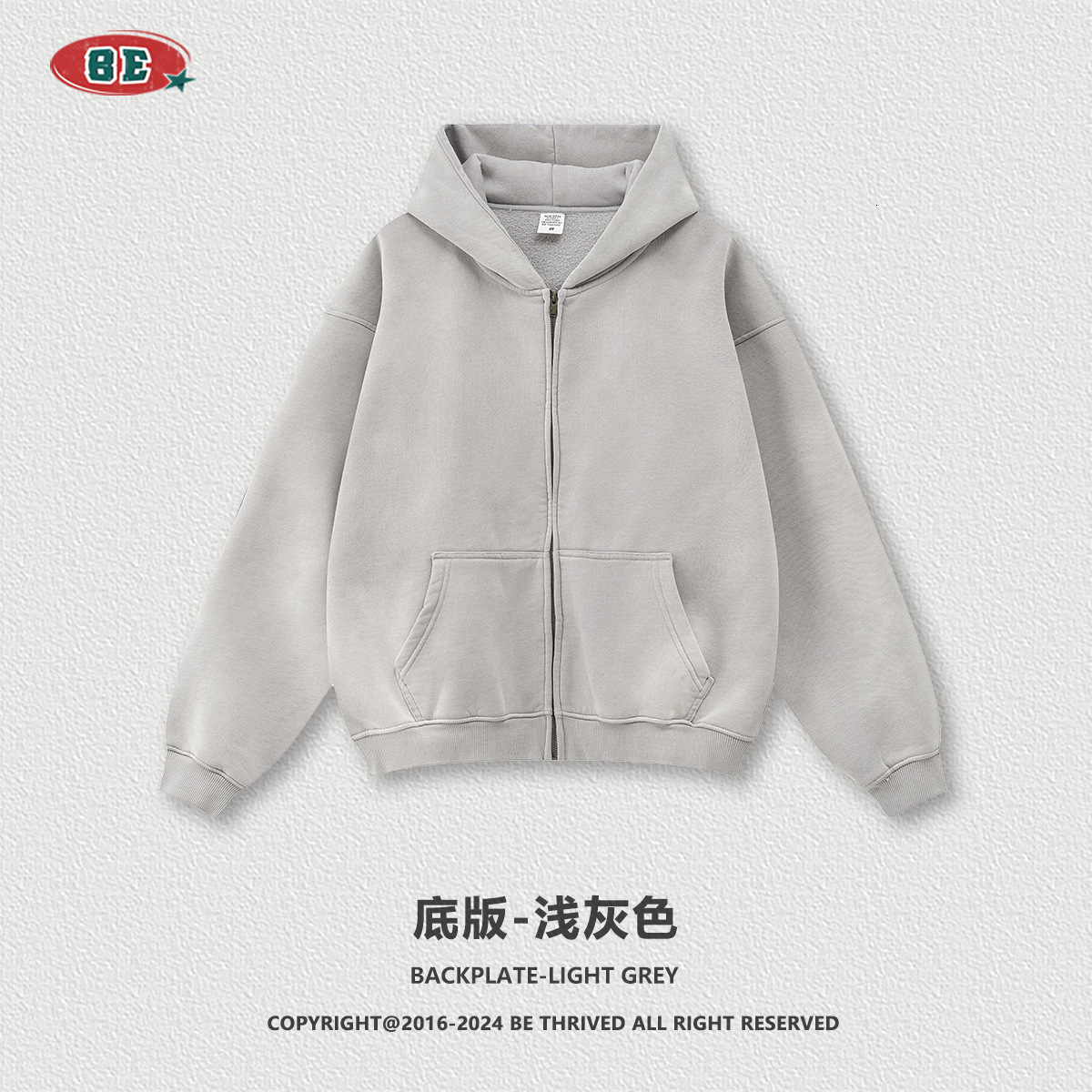 Y2K Harajuku Style Fashion Gothic Blue Gradient Zipper Hoodies Men Streetwear Hip Hop Casual Joker Couple Sports Sweater Top 250225
