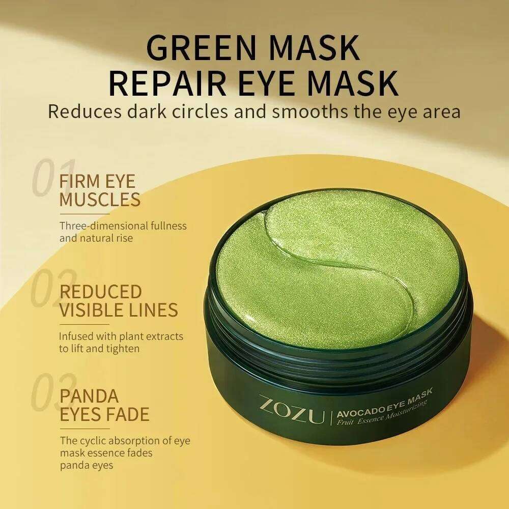 Wrinkles 60PCS/120 PCS Mask Avocado Gold Moisturize Firming Improve Bags Anti Wrinkle Eye Patches for free shipping