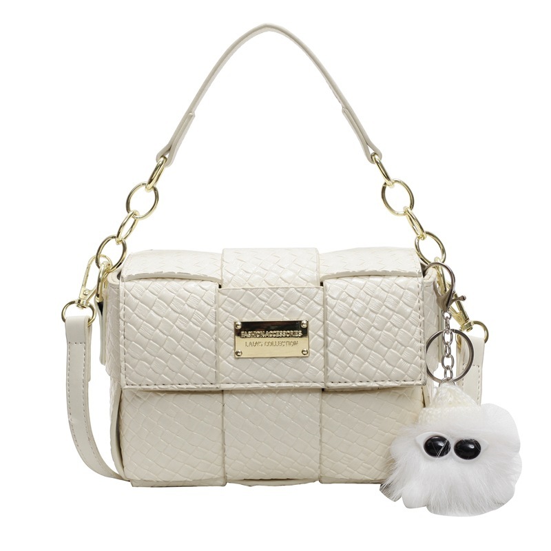 designer Hot-Selling Niche Versatile Woven Pattern Single Shoulder Underarm Bag for Women Retro Casual Handbag Crossbody Small Square Bag