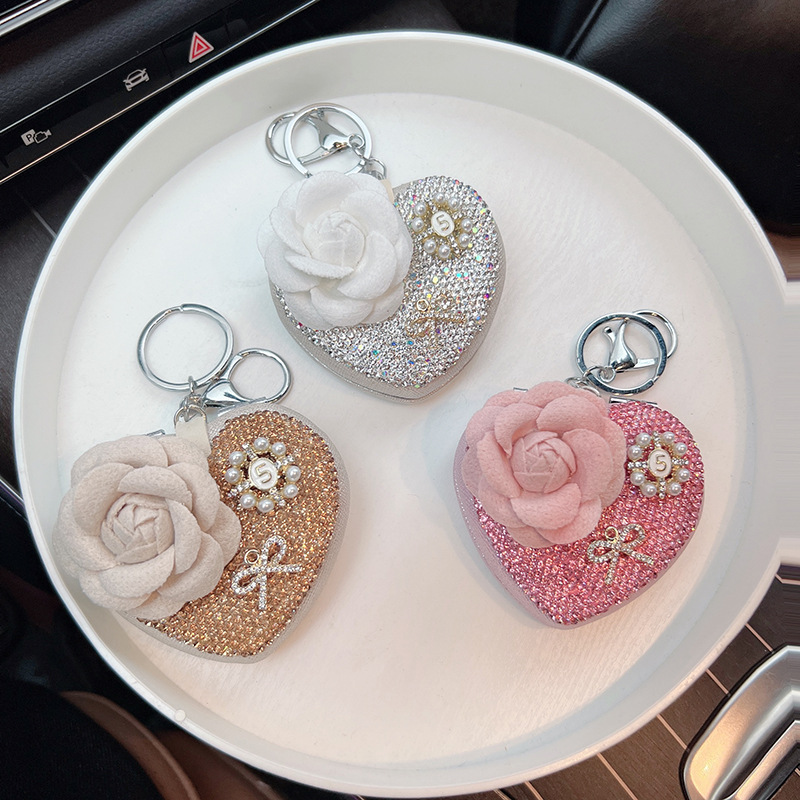 Elegant Jewelry Combo: Dual-Purpose Key Holder + Handbag Charm