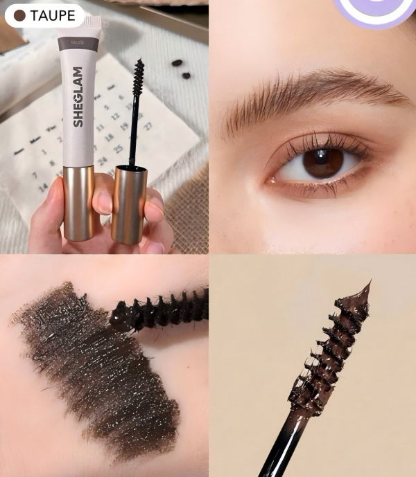 2025 New Product Spiral Head Eyebrow Gel and Dyeing Brow Cream Natural Three-Dimensional Long-Lasting Waterproof and Stiffening Dyeing Cream