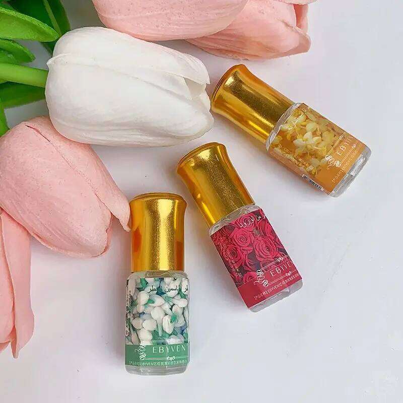 free shipping 3ml Arabian Floral Natural Jasmine Rose Osmanthus Scent Eau De Toilette Unisex Longlasting Portable Roller Perfume