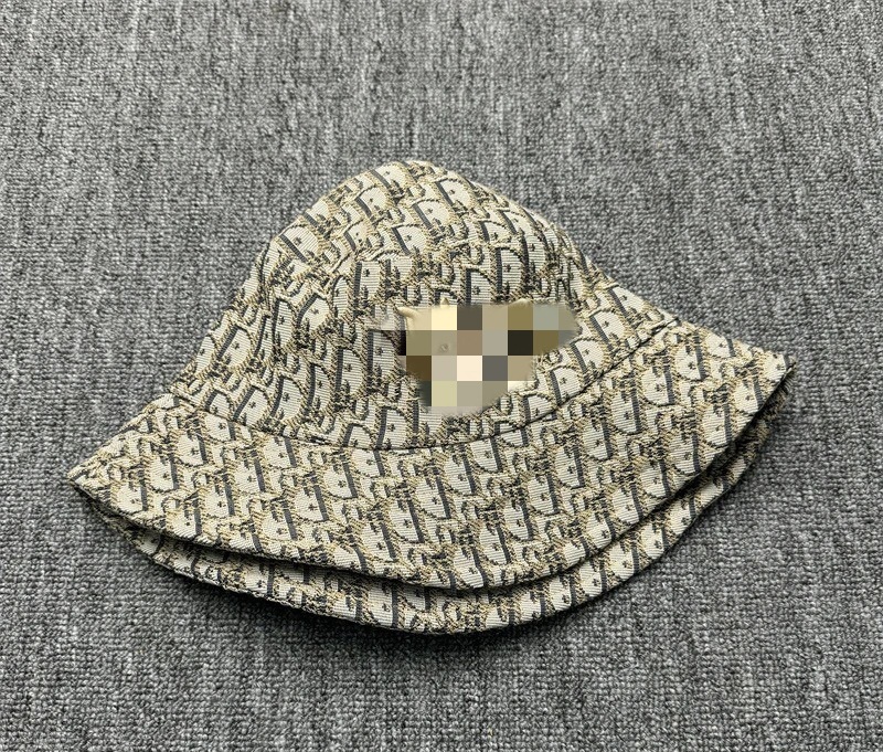 Bucket Hats Letter Embroidered Luxury designer hats wide Short brim Fisherman Hat vintage jacquard Cotton Hats Summer cap traveling hats