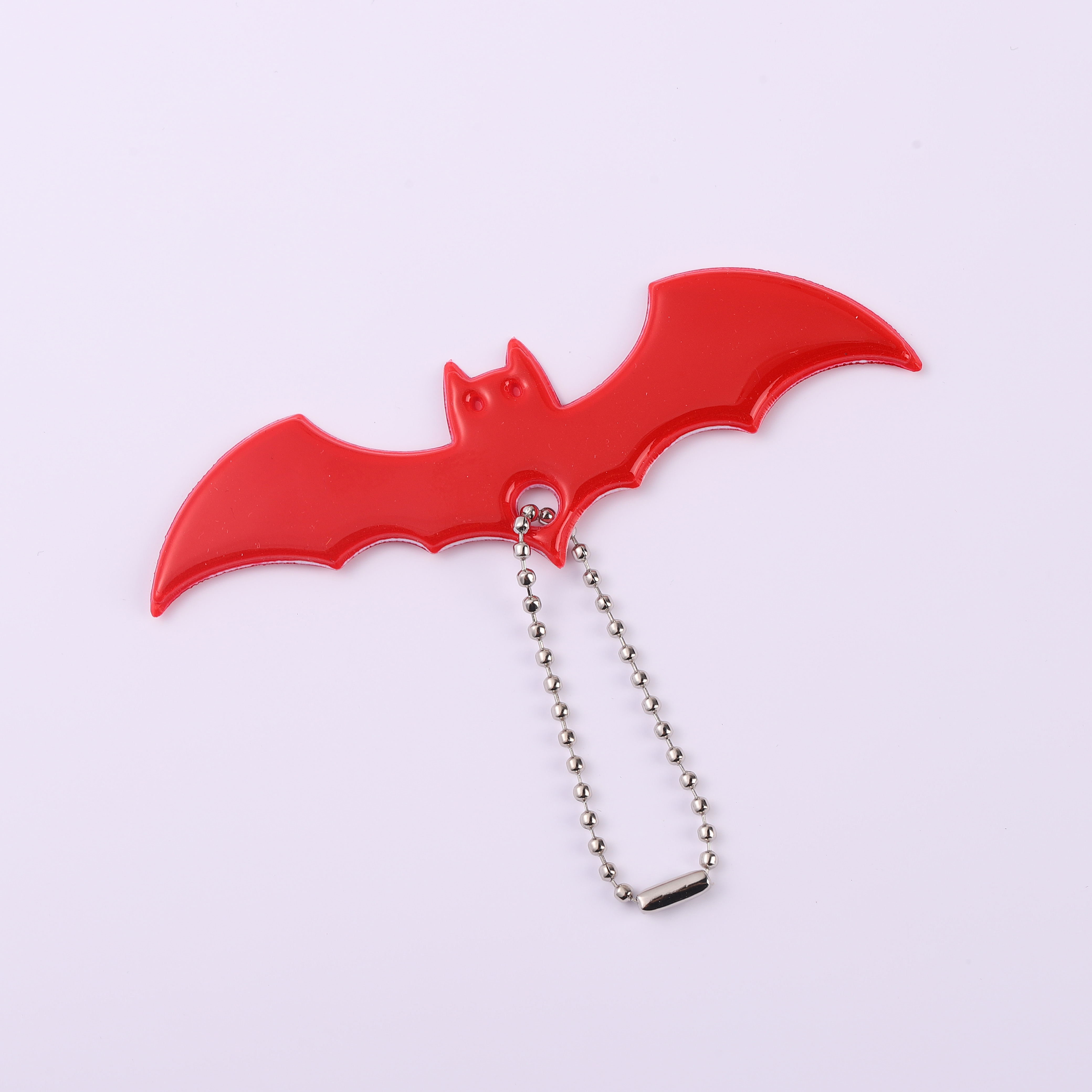 Bats Shape Glow-in-the-Dark Backpack Keychain with Night Visibility Up to 200M - High Reflectivity PVC Safety Warning Accessory