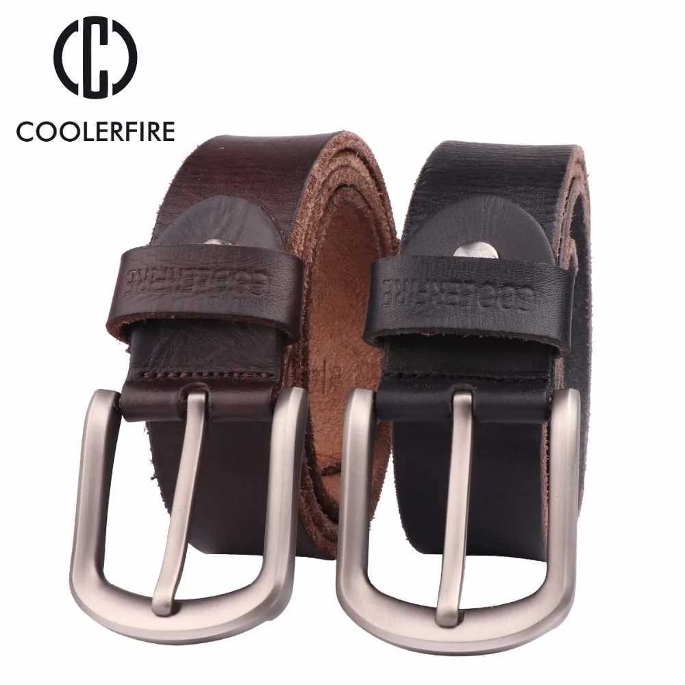 New Mens Belt Top Full Grain 100% Real Genuine Cowskin Leather Soft Jeans Belt TM050 W250604