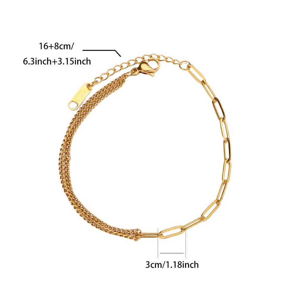 Stainless Steel Anklet Bracelets For Women Gold Color Chain Anklets Trendy Summer Beach Aesthetic Jewelry Accessories Femme W250604