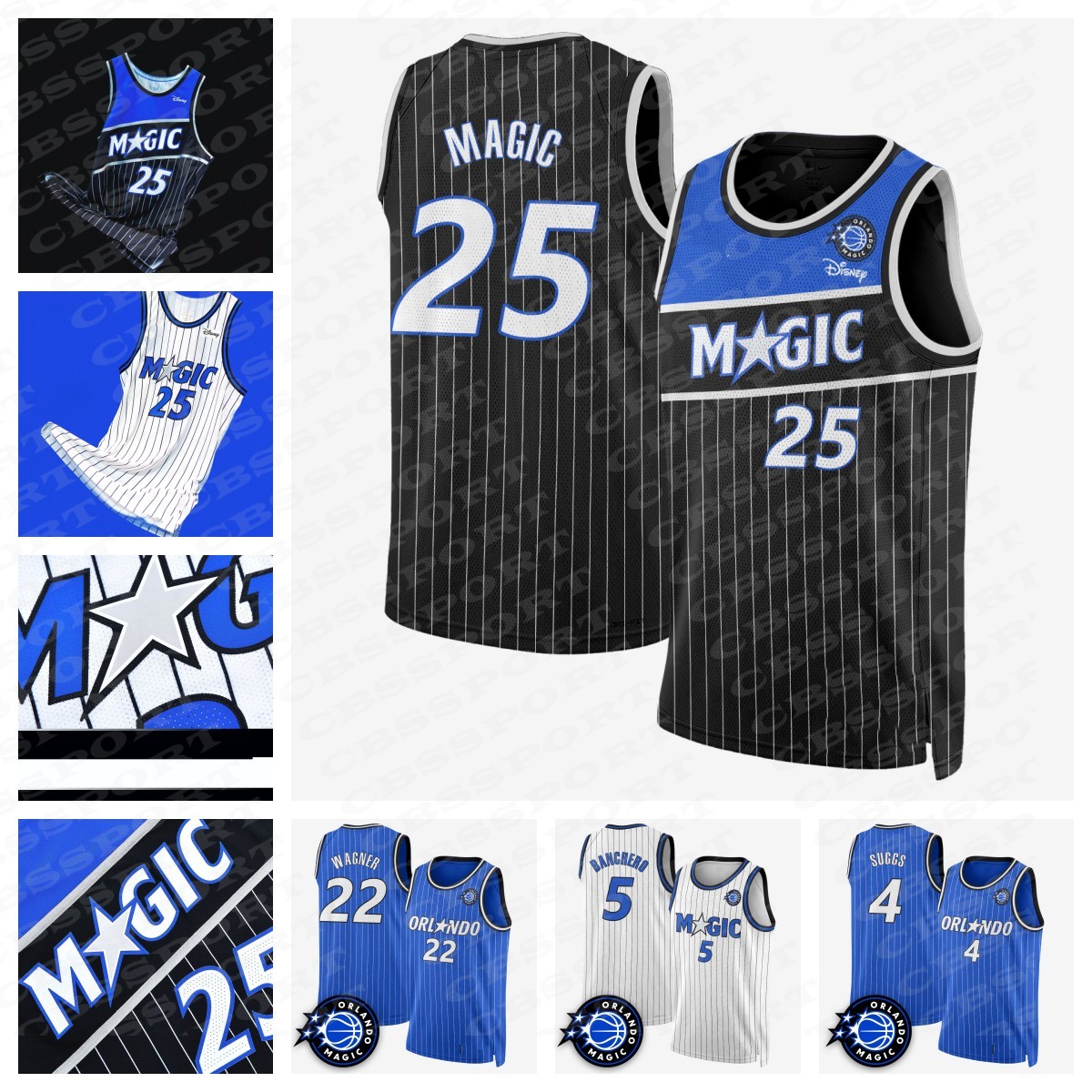 Orlandos 5 Banchero 2025-26 ORL Basketball Jerseys Custom Suggs Wagner da Silva Bitadze Caldwell-Pope Carter Jr. Harris Howard Isaac Joseph McClung Thompson Wagner