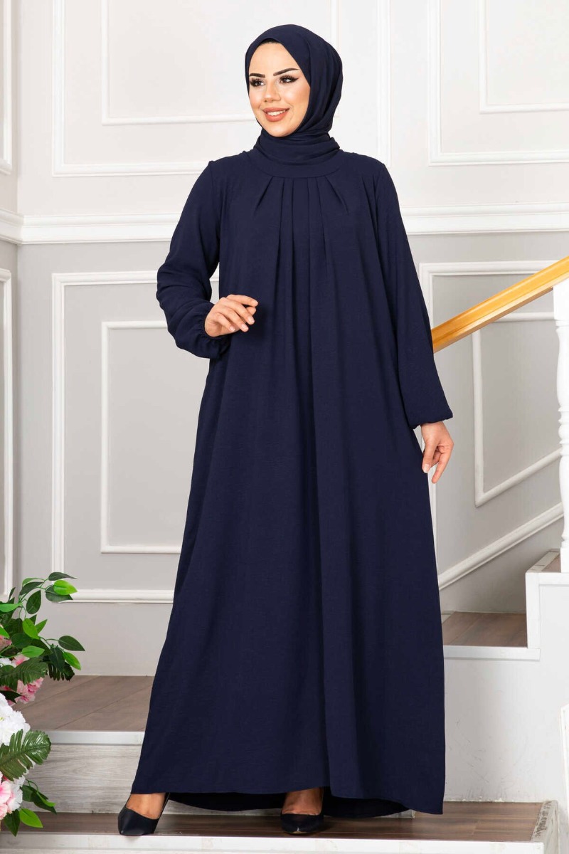 Solid Color Long Dress Muslim Islamic Clothing Dubai Abaya Muslim Dress Hitam Pakistan Dress for Women Butterfly Black Abaya