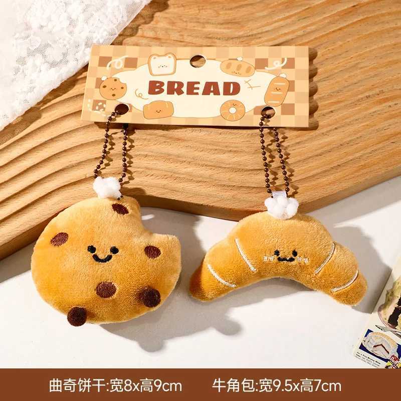 Cute Bread Plush Dolls Small Pendants Bags Pendants Backpacks Accessories Keychains Couple Dolls W250604
