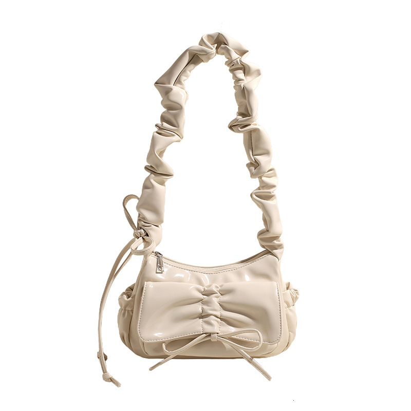 Women fashion s bow new fashionable pleated shoulder bag designer women fashion s multifunctional crossbody bag fashionable large capacity handbag