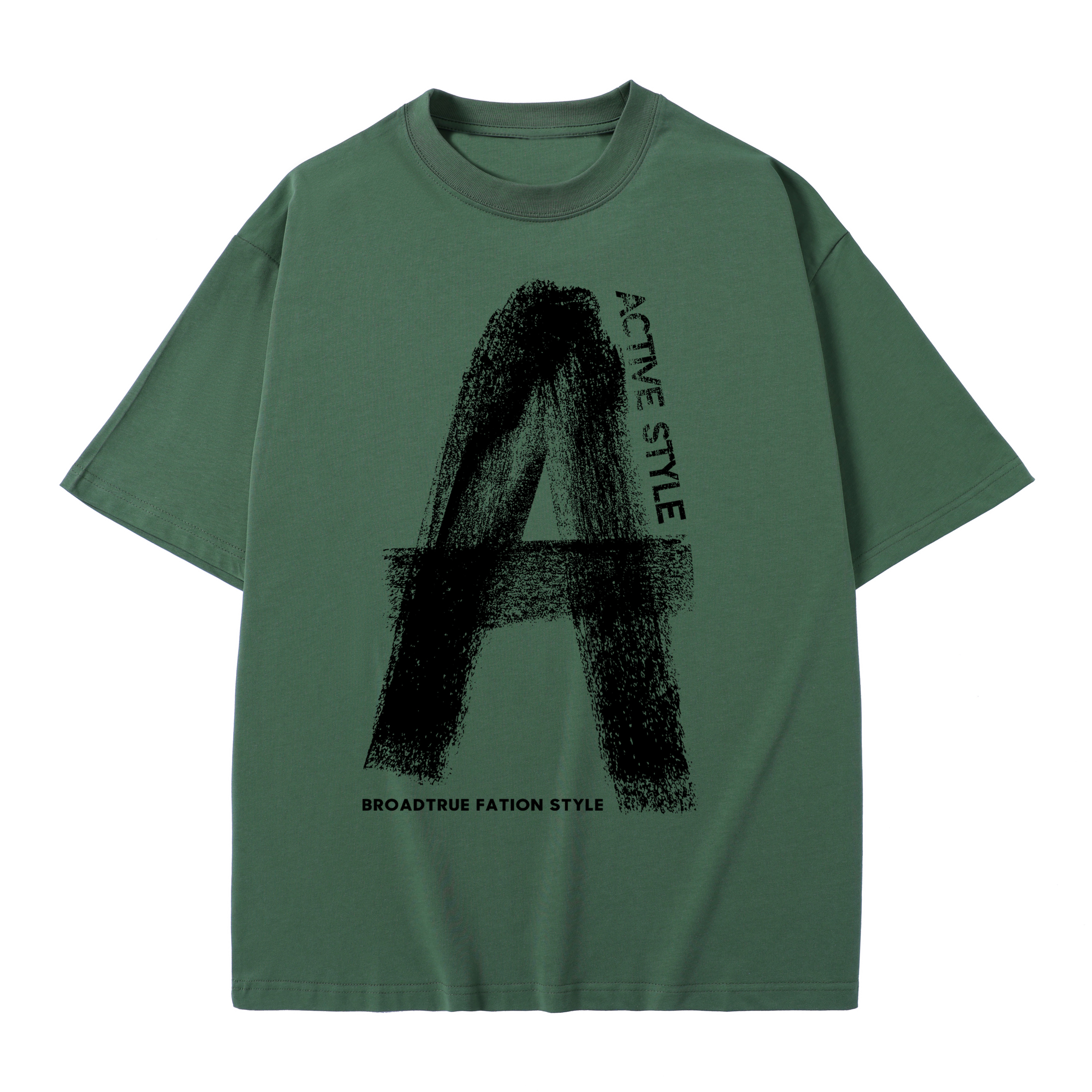 T-shirt men's top designer cotton T-shirt Rainbow Art Painting short sleeved clothing high-quality fashionable T-shirt BROADTRUE