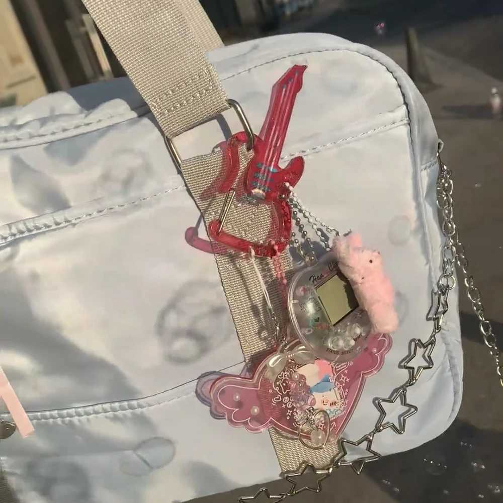 Musical Notes Acrylic Karabiner Illustration Anahtarlk Aksesuarlar anta Charms Dekorasyon Srt antas Sarkt El Kitab Ssler Hediye W250604