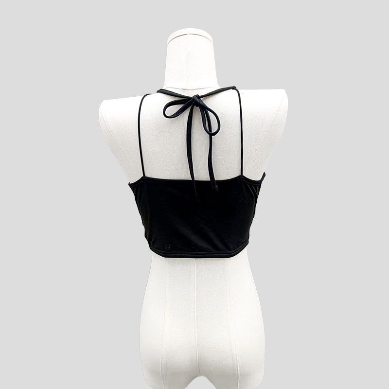 Customisable 2025 New Fashion Spaghetti Straps Cross Back Top Beauty Back Camisole