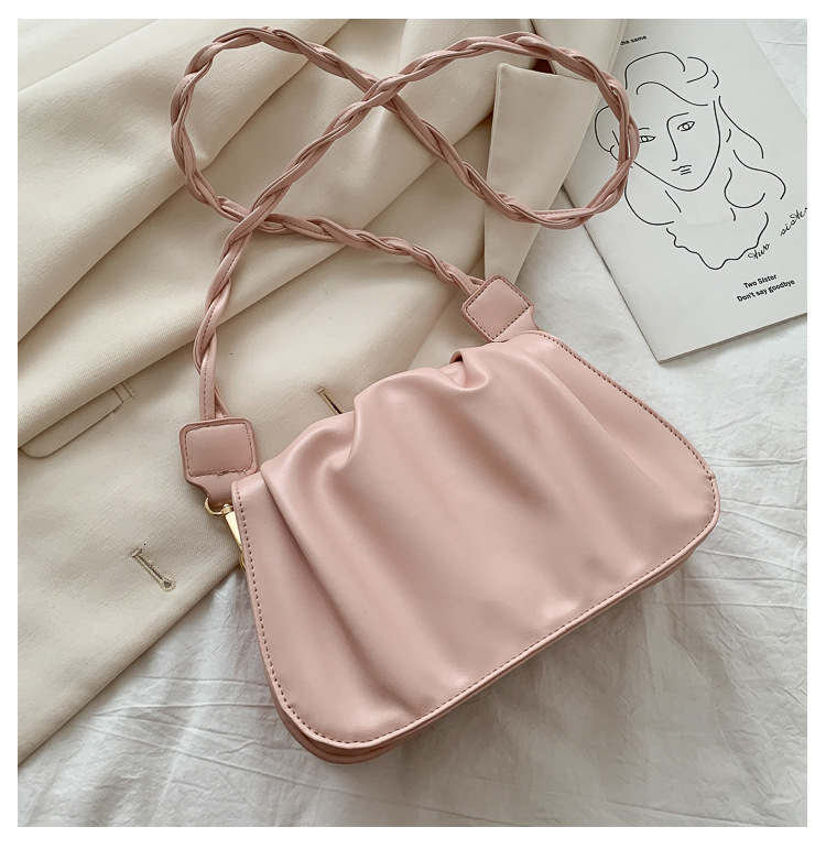 Women's cloud bag new fashionable fairy pleated armpit bag designer women's single shoulder fashionable women's crossbody bag
