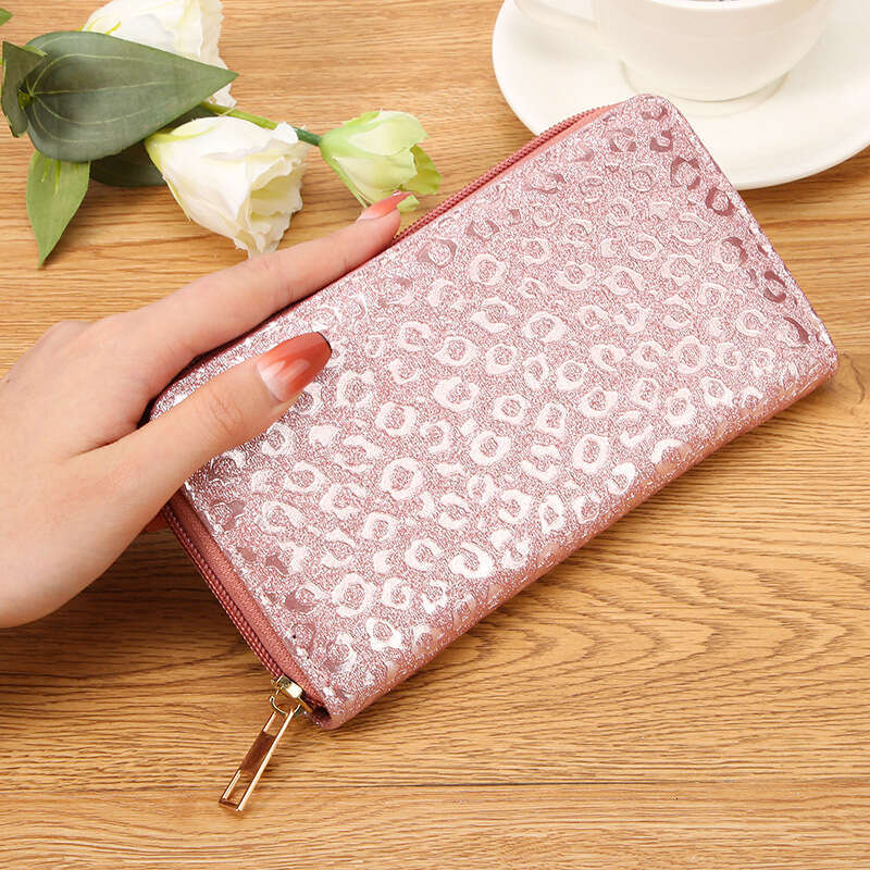 New Style PU Long Women's Zipper Wallet with Multiple Card Slots, Large Capacity Clutch for Coins and Phone