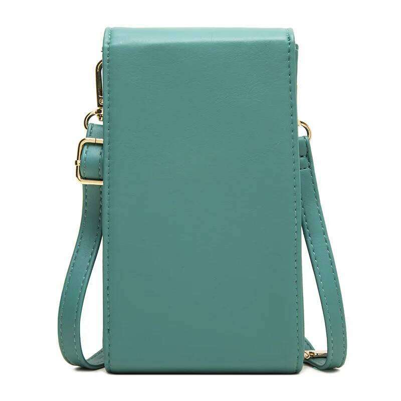 Foreign trade new mobile phone bag Japan and South Korea small fresh vertical buckle clamshell multi-function zipper large