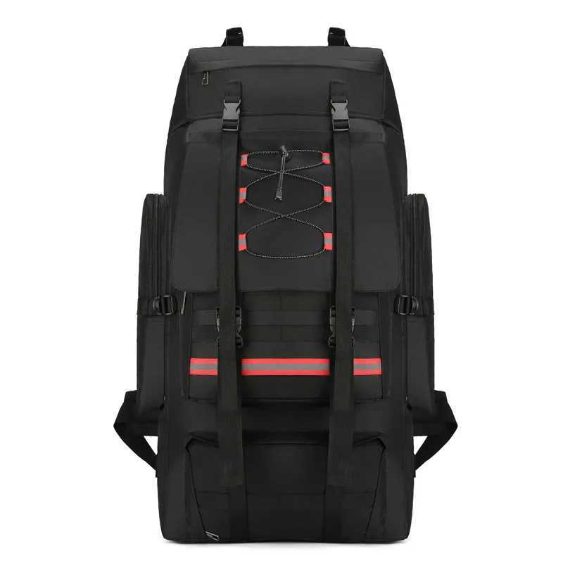 130L Large Capacity Mountaineering Bag Suitable Outdoor Travel Camping Climbing Adventure Multifunctional Waterproof Backpack W250603