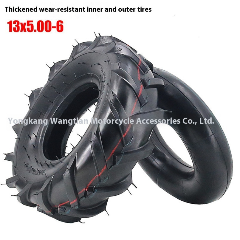 13x5.00-6 13inch Micro Tiller Lawn Mower Pneumatic Tire 13*5.00-6 Inner and Outer Tube Accessories