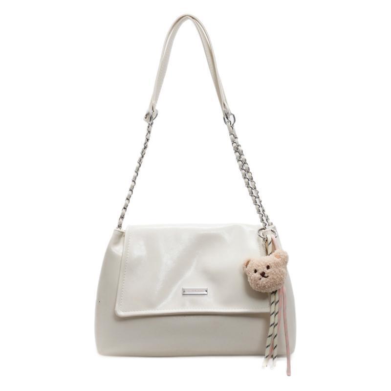 designer Large Capacity Soft Leather Commuter Tote Bag for Women 2025 New Versatile Chain Crossbody Bag Casual Shoulder Underarm Bag