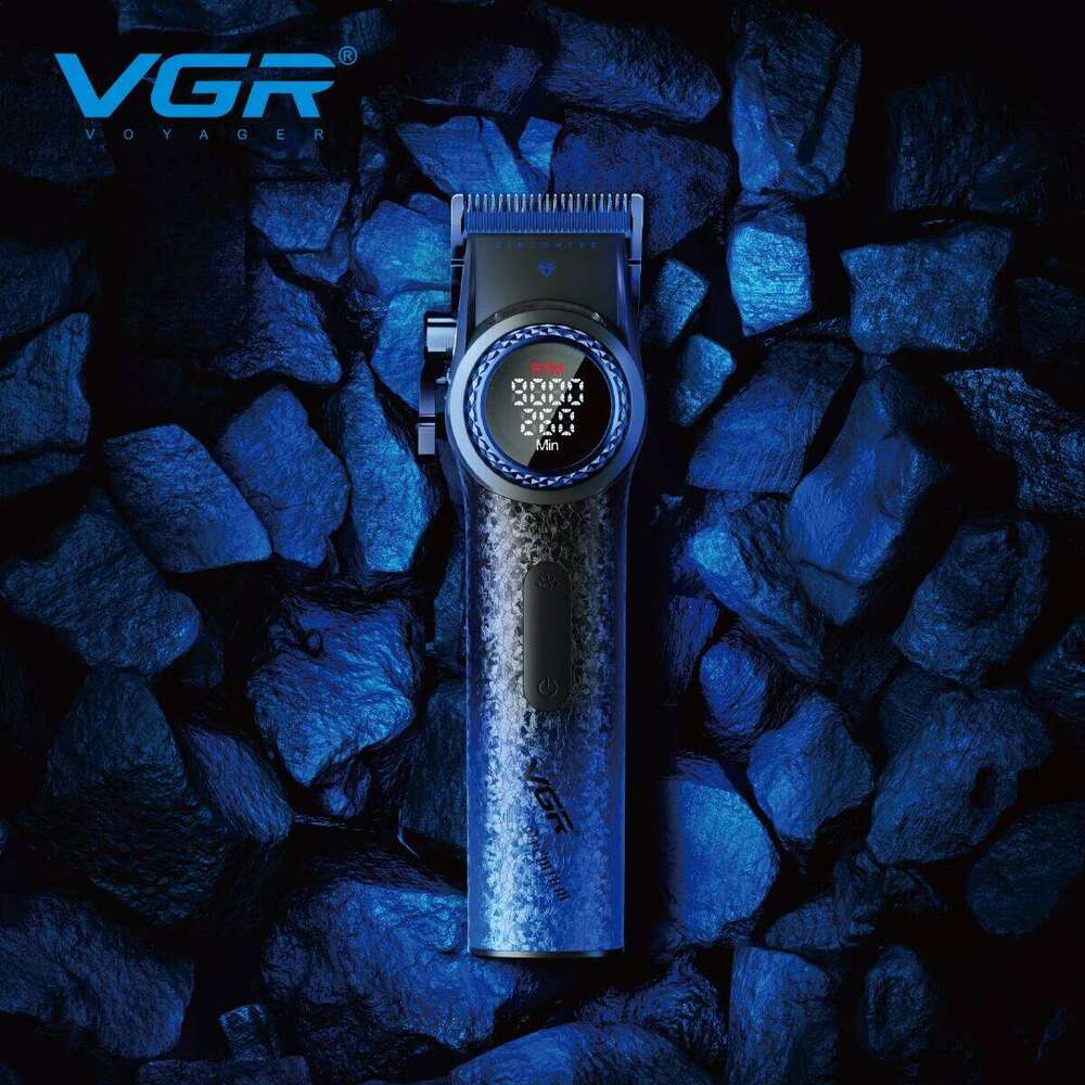 VGR 9000 RPM Brushless Motor Cut Hine Electric Barber Cordless Metal Hair Clipper Men V-001