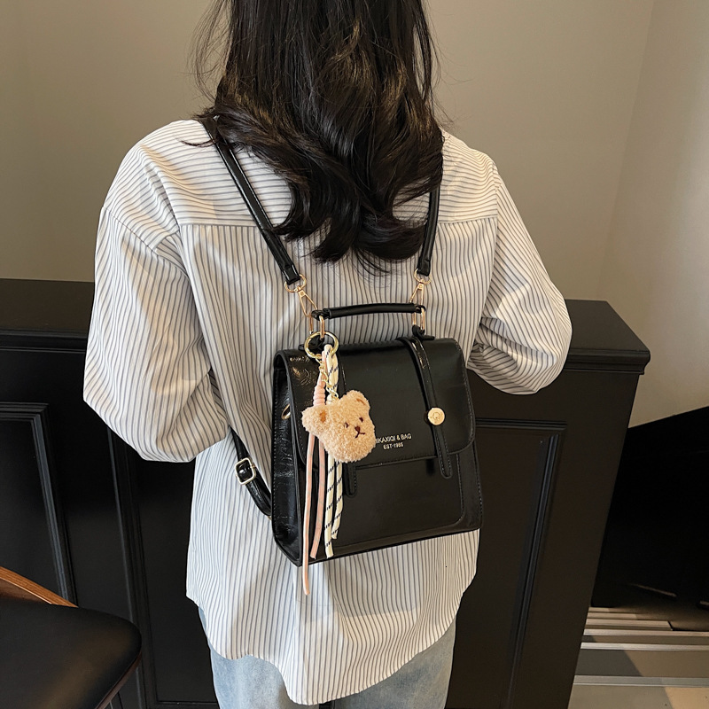 designer Trendy and Elegant Large Capacity Commuter College Style Backpack for Women, Handheld Bag, Simple Casual Travel Small Backpack