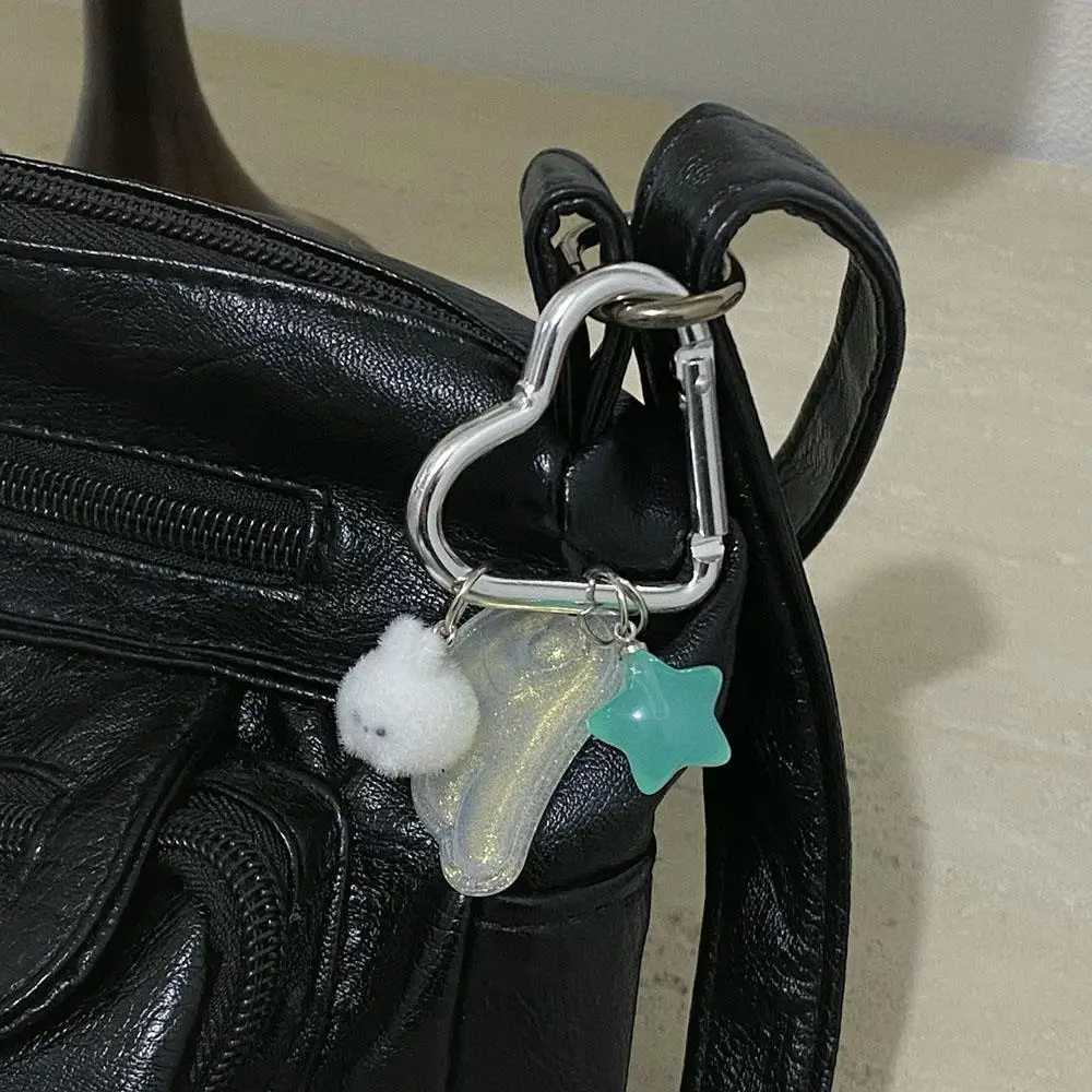 New Y2K Japanese Magical Girl Star Keychain Wing Rabbit Bag Pendant For Anime Lovers Backpack Decoration Accessories Car Keyring W250604