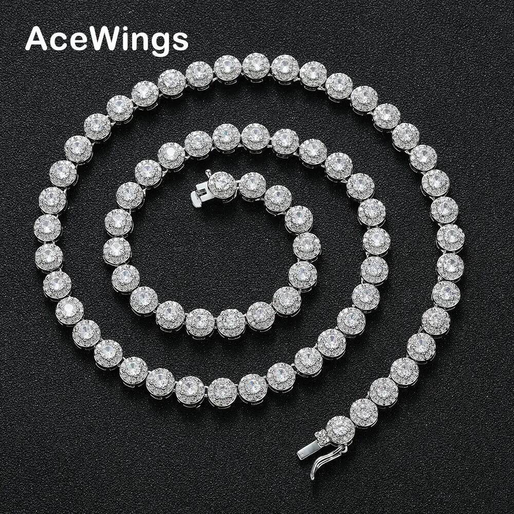 6MM Round CZ Tennis Chain Necklace for Women Fashion Accessory BC246