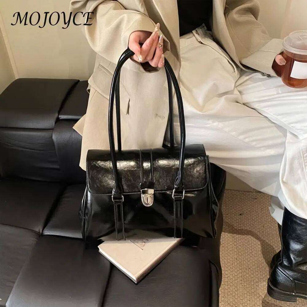 Women's Bags Designer Women Retro Tote Handbag Large Capacity Casual Shoulder PU Leather Simple Flap Travel Shopping Work Date Bag