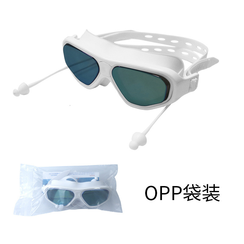 Colorful Coated Anti-Fog HD Non-Tightening Simple Fashion Style Non-Prescription Electroplated Swimming Goggles Factory