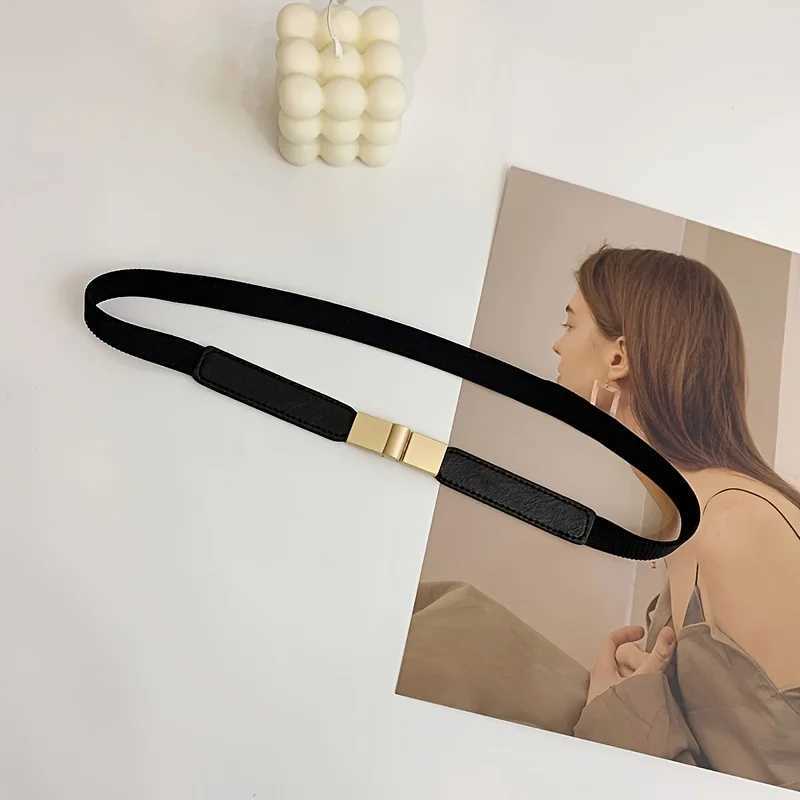 Thin Waist Belt Decoration Elastic Fashion Belt Dress Waist Skirt Elastic Thin Belt Girl W250604