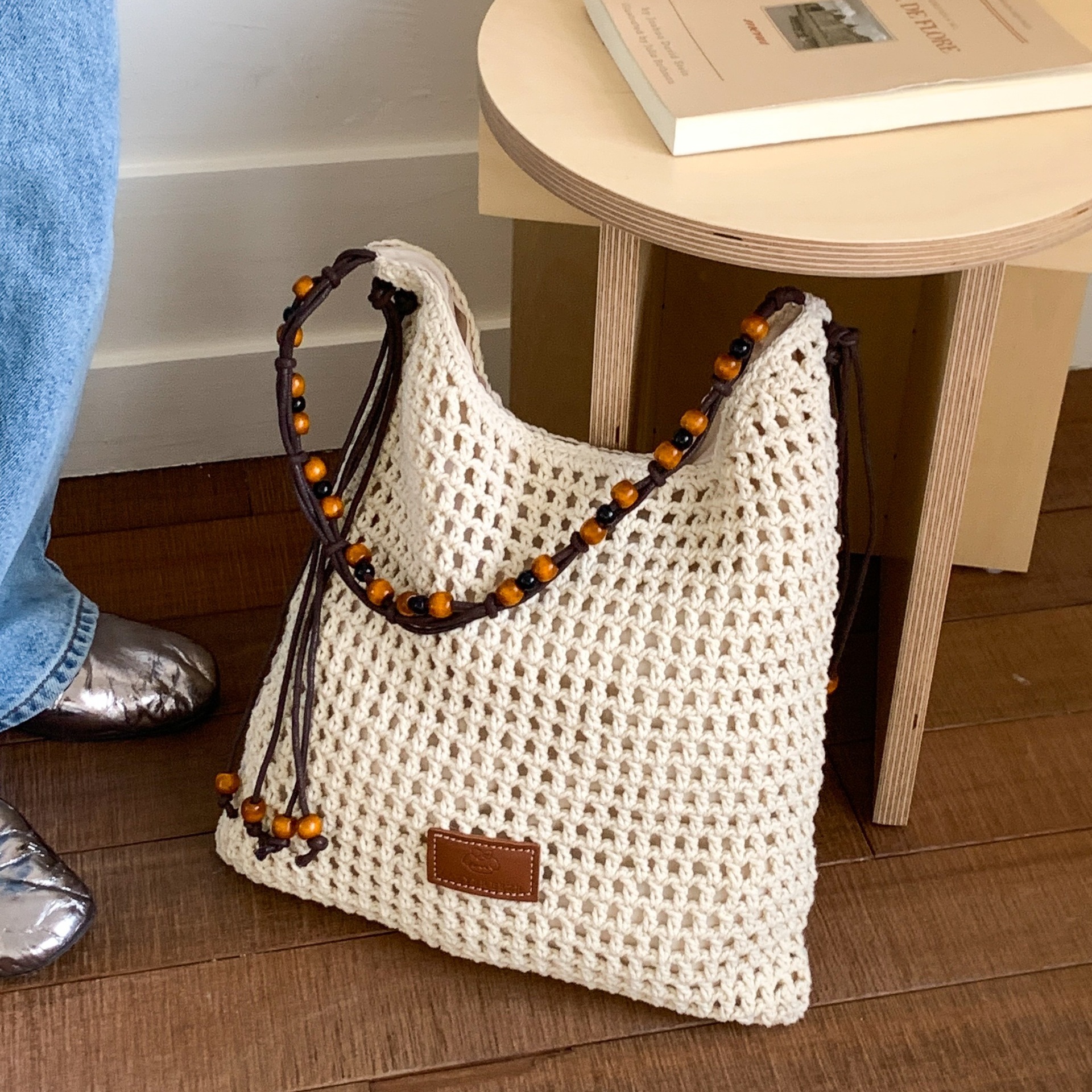 designer Korean Style Underarm Woven Bag 2025 Summer Beach Vacation Casual Straw Bag Large Capacity Simple Versatile Tote Bag