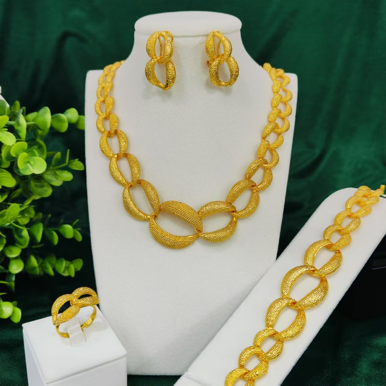 EMMA Jewellery Necklace Jewelry Sets For Women Dubai Gold Color African Arabic Wedding Bridal Collection Sets 241016