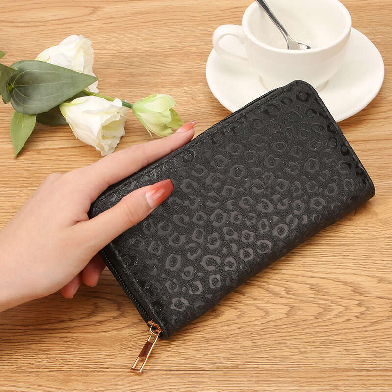 New Style PU Long Women's Zipper Wallet with Multiple Card Slots, Large Capacity Clutch for Coins and Phone