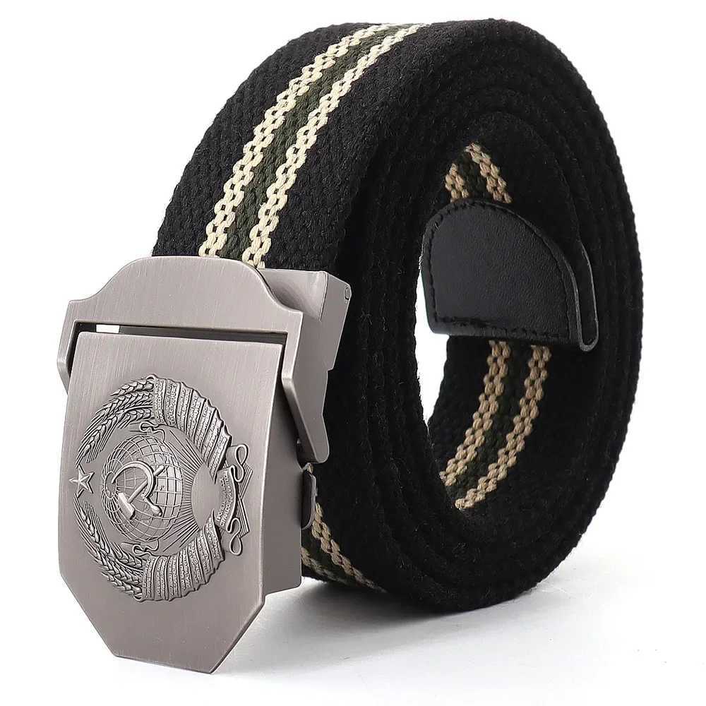 110/120/130/140/150/160/170cm Mens Canvas Outdoor Belt 3D Metal Buckle Unisex Jeans Belt Training Belts W250604