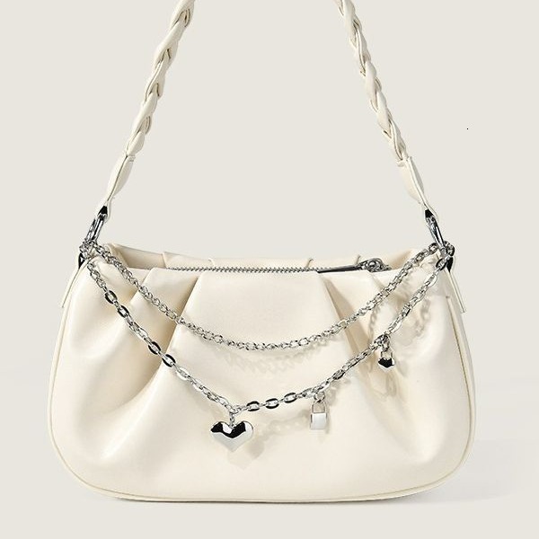 Summer new women's pleated cloud square handbag, women's cross body multifunctional armpit bag, designer crossbody bag