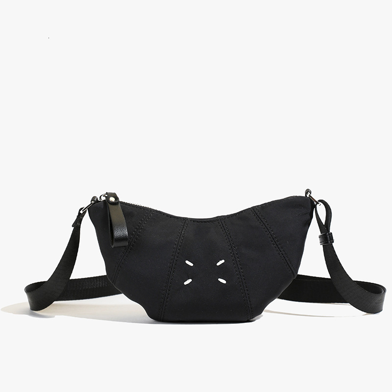 designer Canvas Lazy Style Croissant Bag for Women 2025 New Fashion High-Quality Niche Design Single Shoulder Crossbody Dumpling Bag
