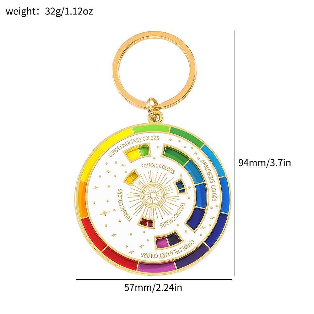 Color Wheel Keyring for Painters Interactive Keychain Art Keychains Gifts M250604