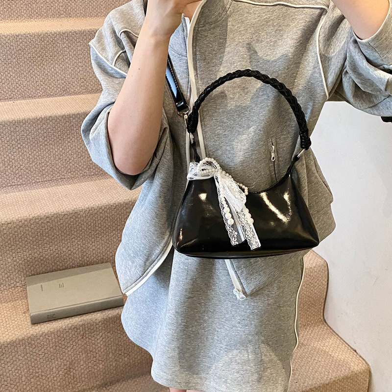 designer Korean Style Simple INS Women 2025 New Trend Versatile Commuter Shoulder Bag Casual Bowknot Handbag Underarm Bag