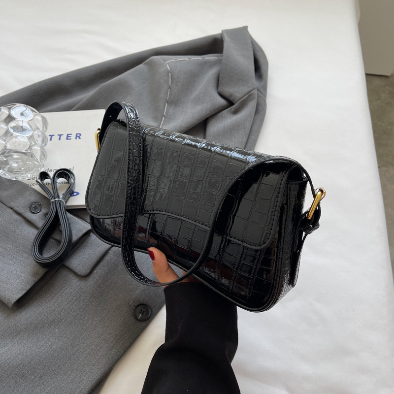 Niche Design Handbag 2025 New Shopping Bag Simple Fashion Small Square Bag Free Shipping High-end Commuter Glossy Designer Crossbody Bag For Women