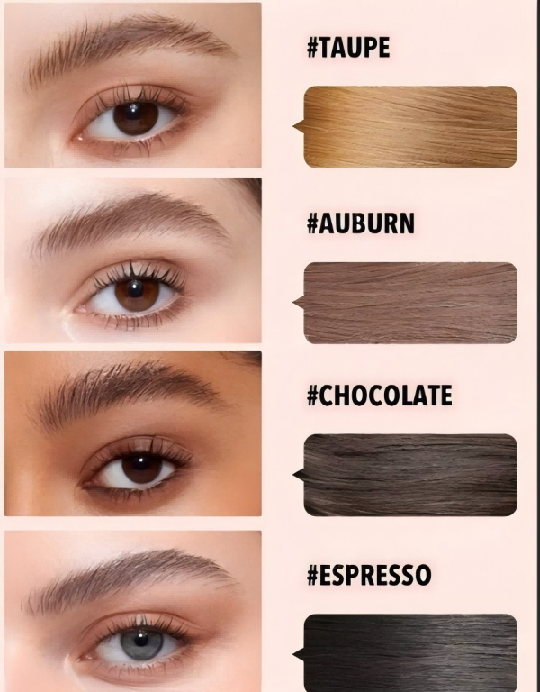 2025 New Product Spiral Head Eyebrow Gel and Dyeing Brow Cream Natural Three-Dimensional Long-Lasting Waterproof and Stiffening Dyeing Cream